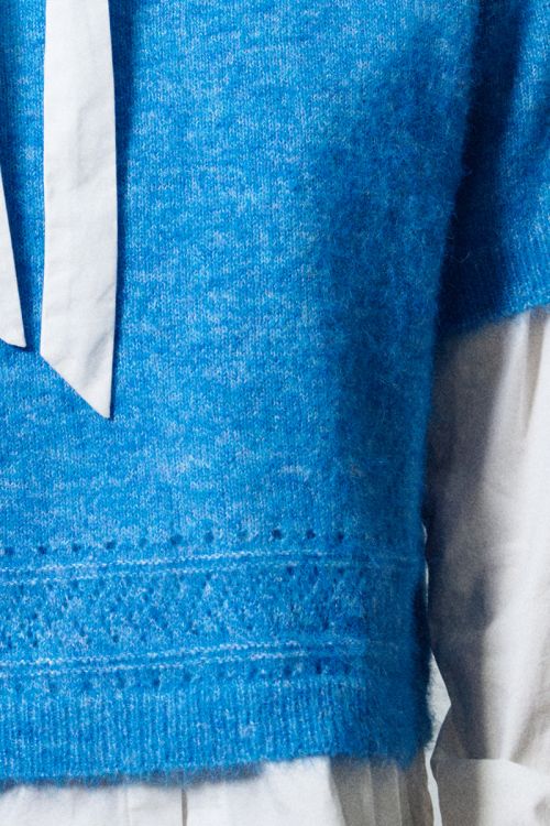 Jersey de manga corta en punto bordado