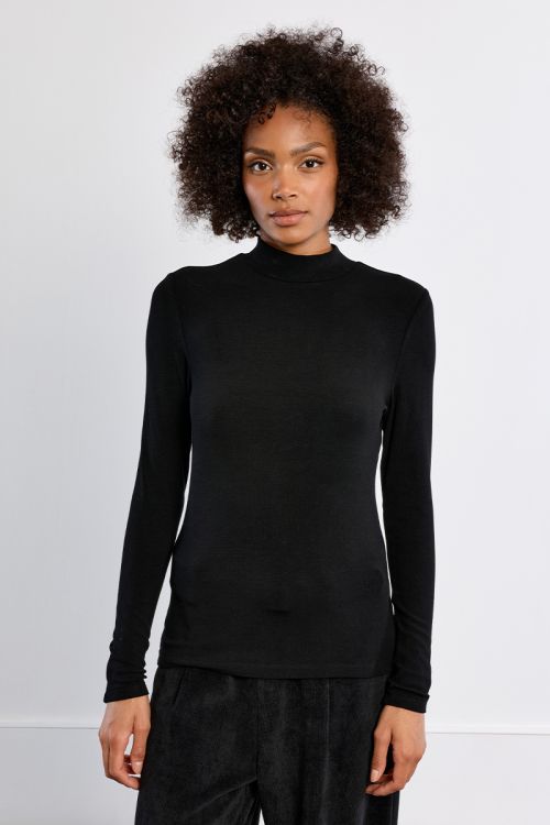 Jersey de manga larga cuello alto