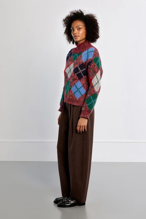 Plaid sweater