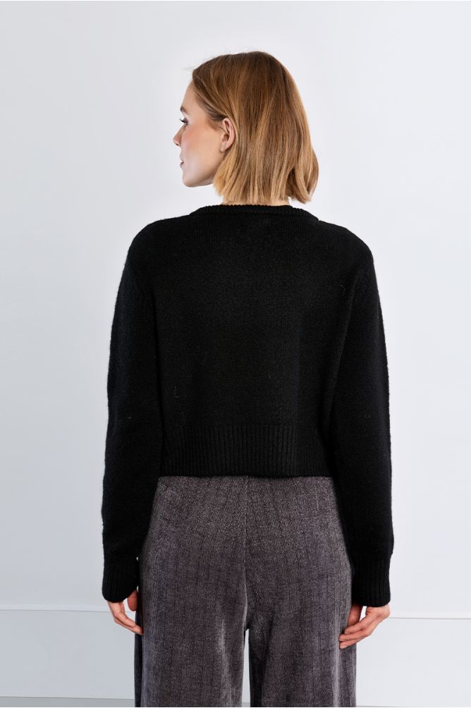 Cardigan ouvert en maille duveteuse