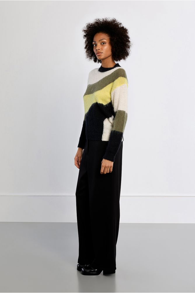 Pull en maille brossée