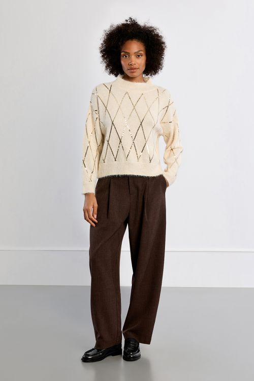 Pull en maille, à sequins