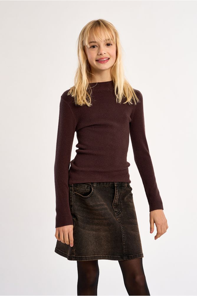 Pull en maille, col rond