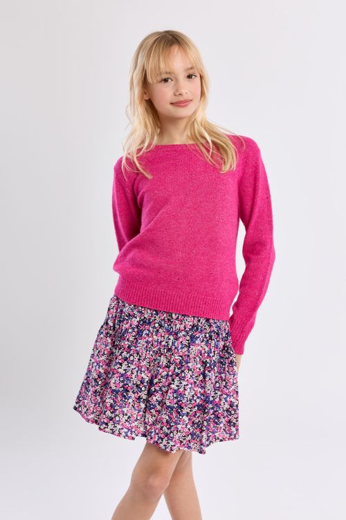 Knitted sweater, sprinkled with sequins