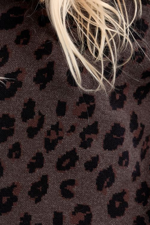 Jersey de manga larga con estampado animal