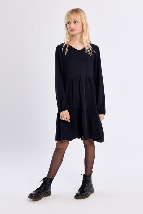 Midi dress, multi-ruffle