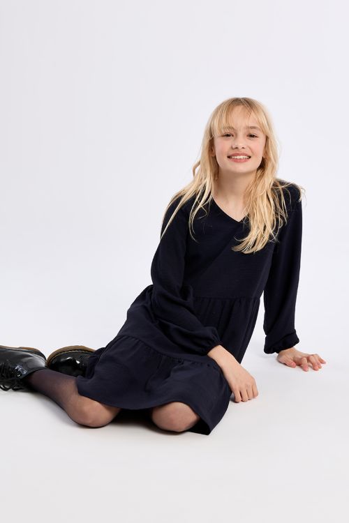 Midi dress, multi-ruffle