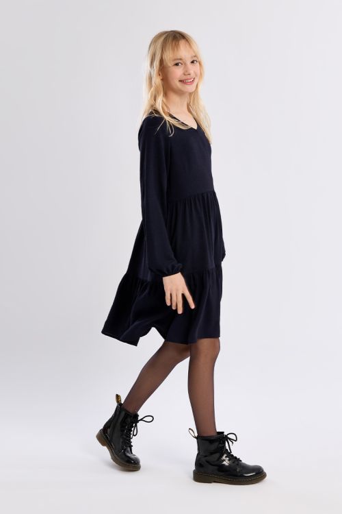 Midi dress, multi-ruffle