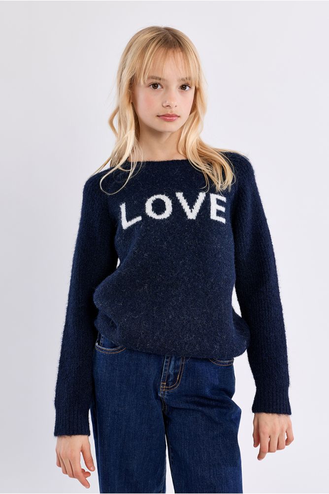 "Pull en maille ""Love"""