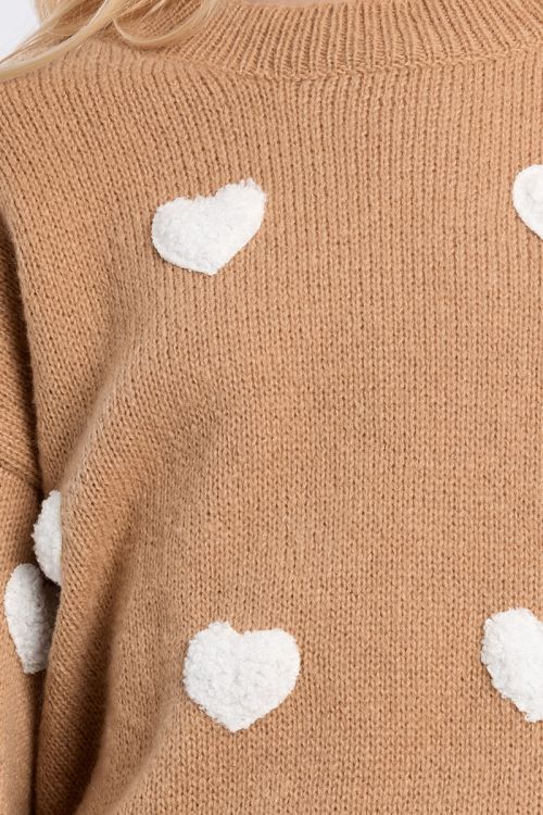 Jersey de manga larga detalle corazones