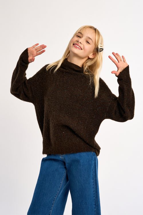 Jersey de manga larga con cuello alto