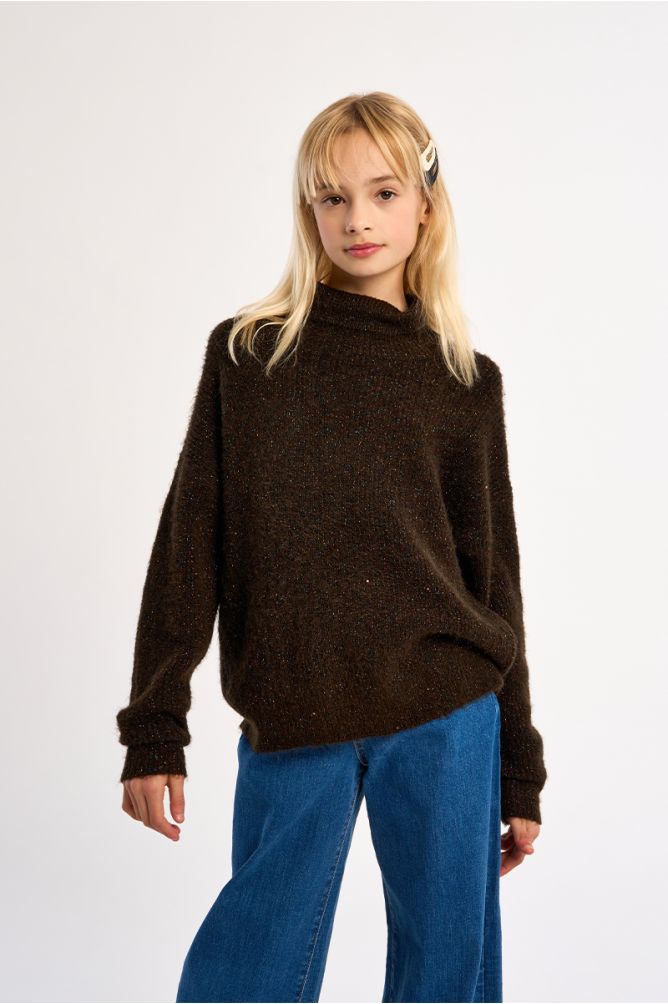 Turtleneck knit sweater