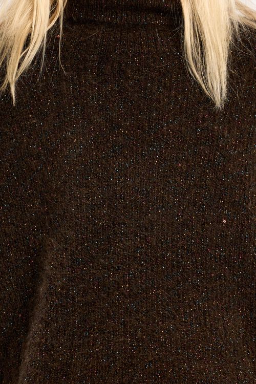 Turtleneck knit sweater