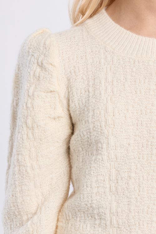 Pull en maille, épaules froncées