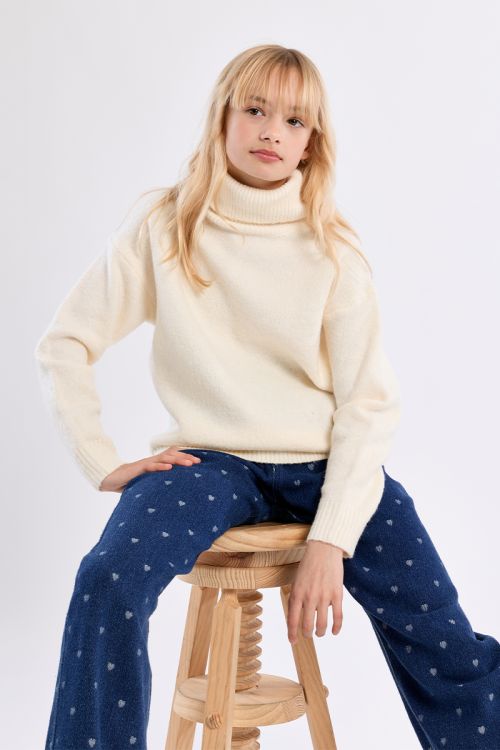 Oversized sweater, turtleneck