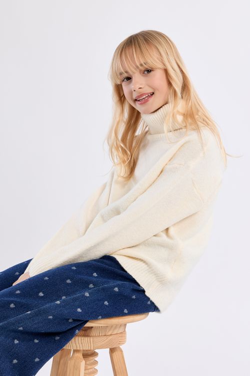 Oversized sweater, turtleneck