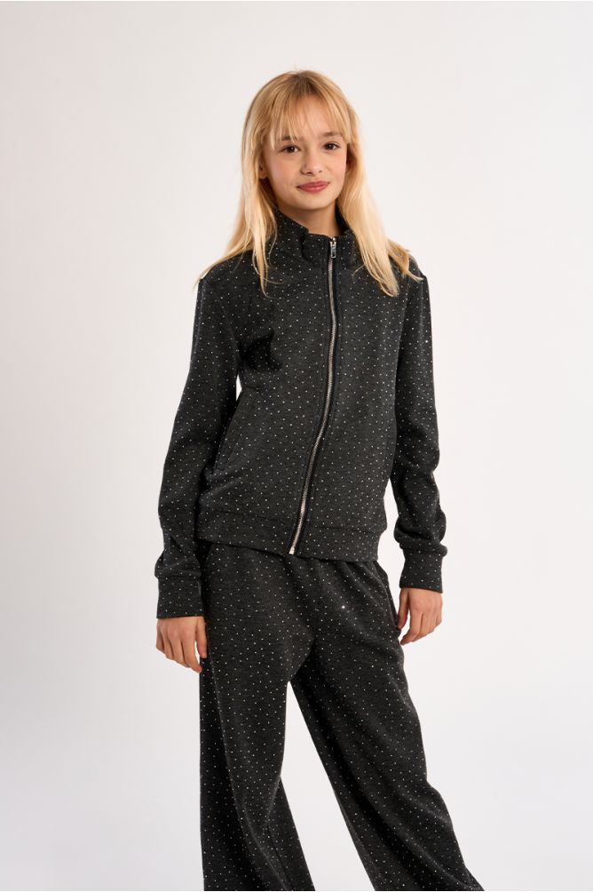 Chaqueta de manga larga detalle abalorios