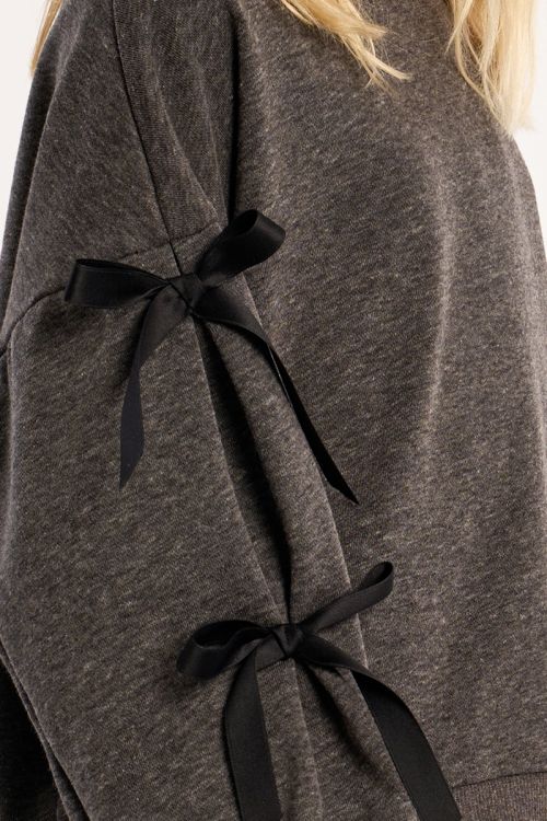 Sudadera de manga larga detalle lazos