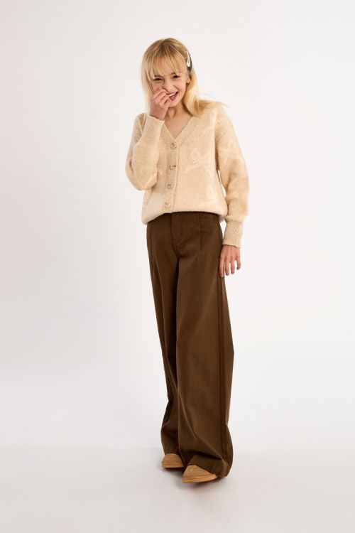 Cardigan à nœuds boutonnés