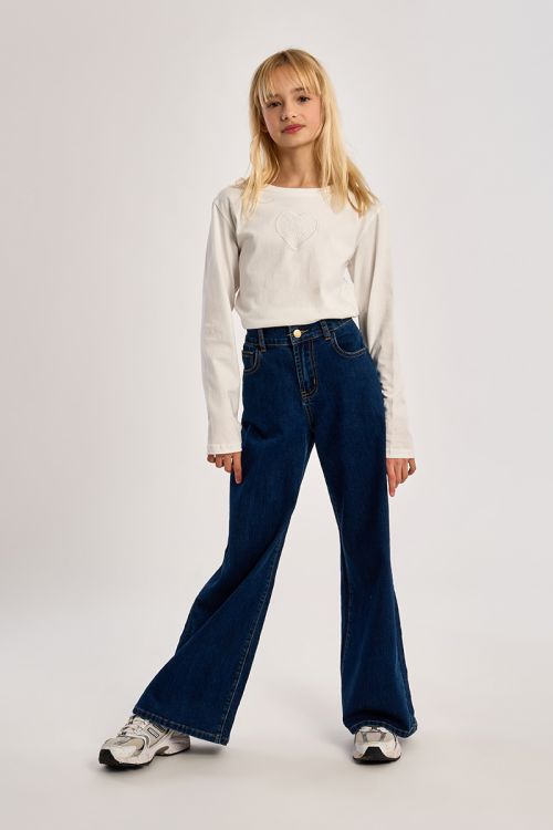 Long-sleeved T-shirt, lace detail