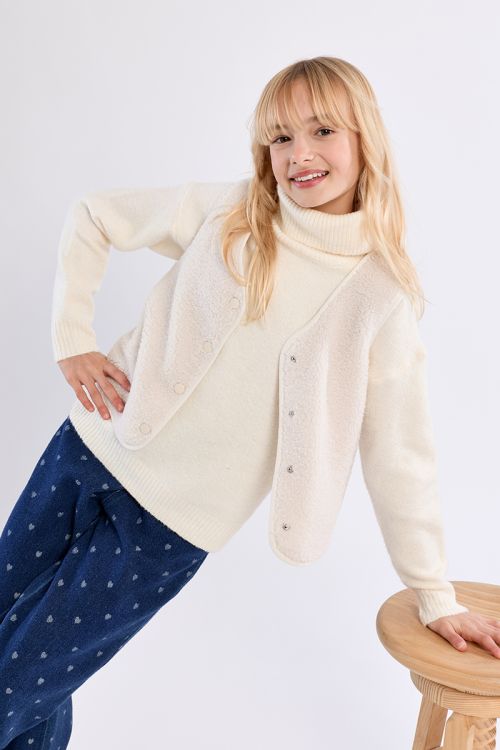 Veste sans manches, imitation mouton