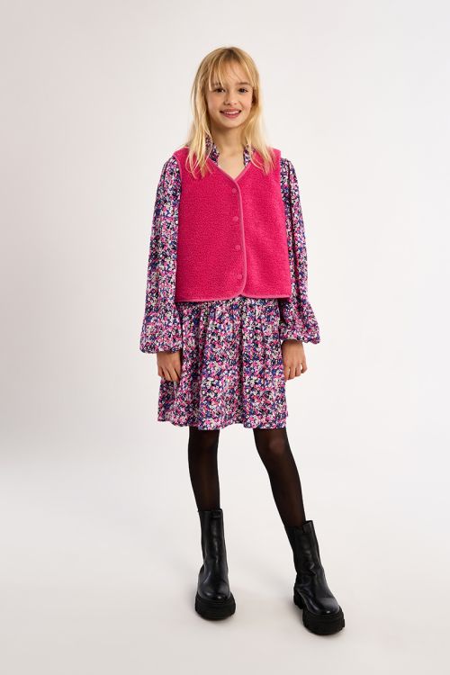 Sleeveless jacket, imitation sheepskin