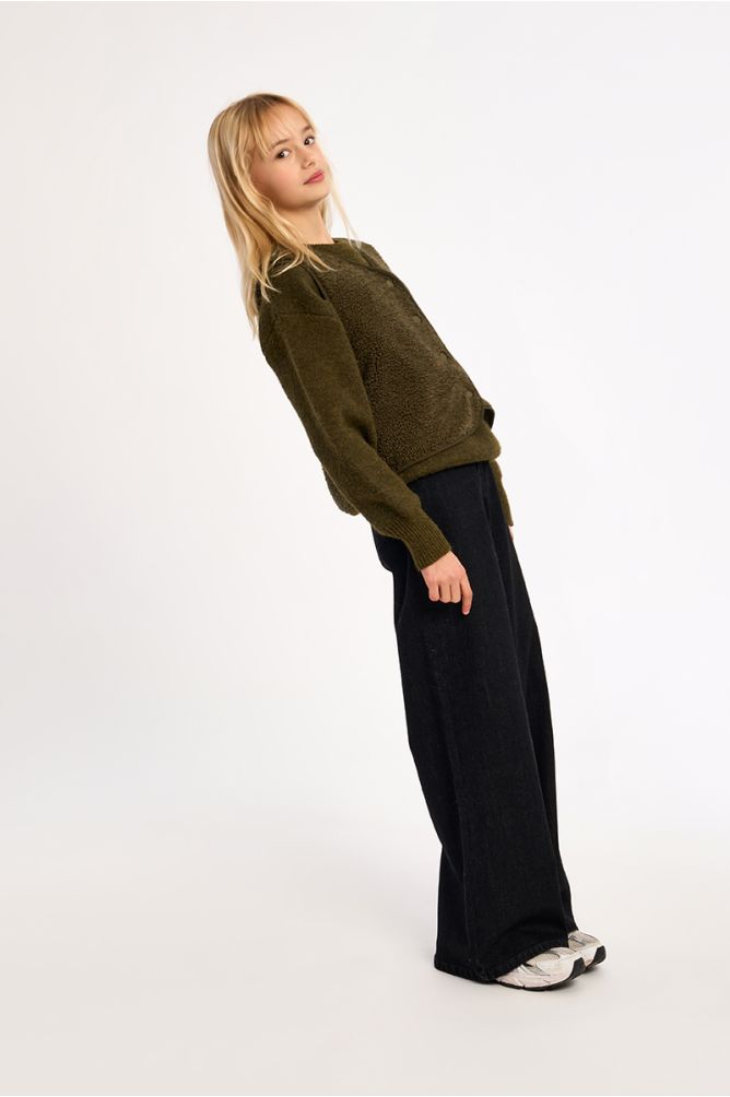Sleeveless jacket, imitation sheepskin