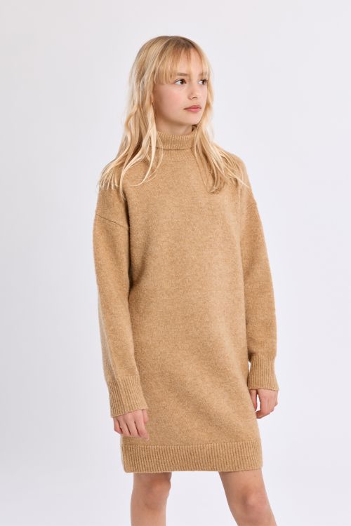 Robe en maille, col roulé