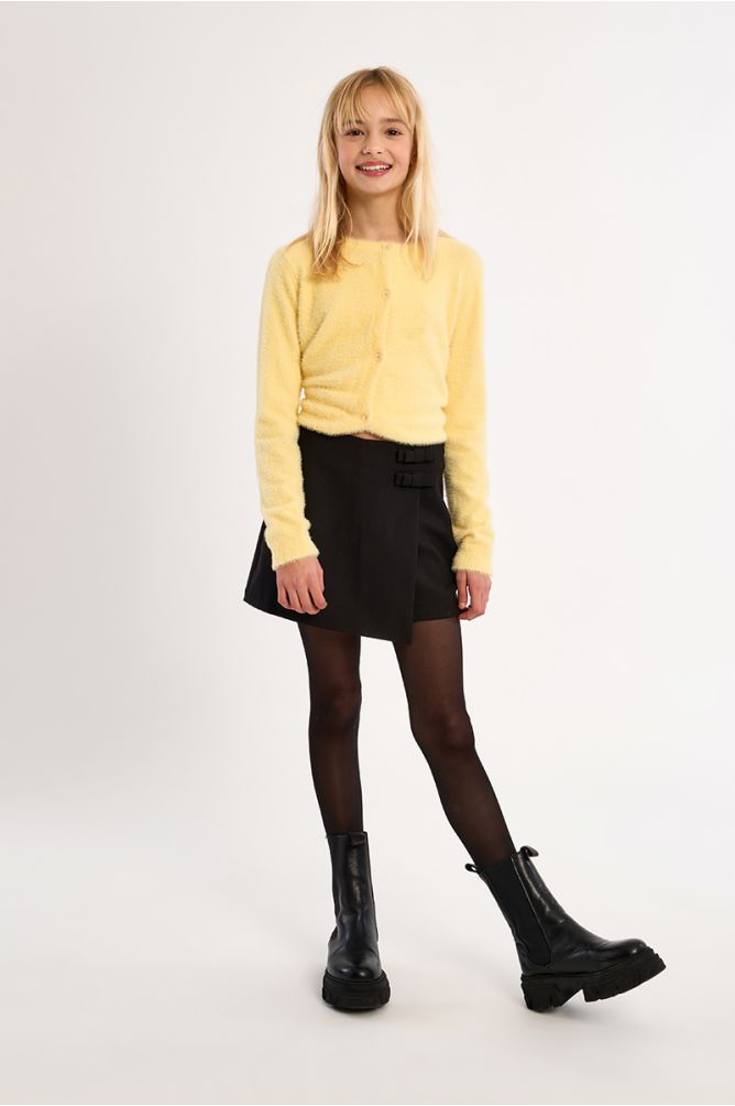 High-waisted shorts skirt