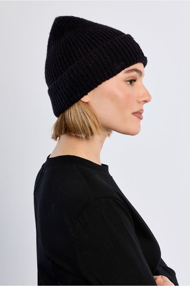 Bonnet en maille, logo Lili Sidonio