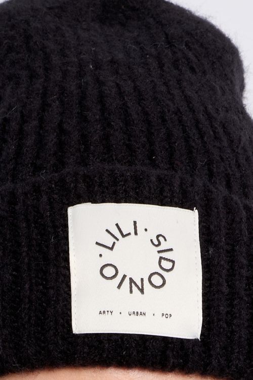 Bonnet en maille, logo Lili Sidonio