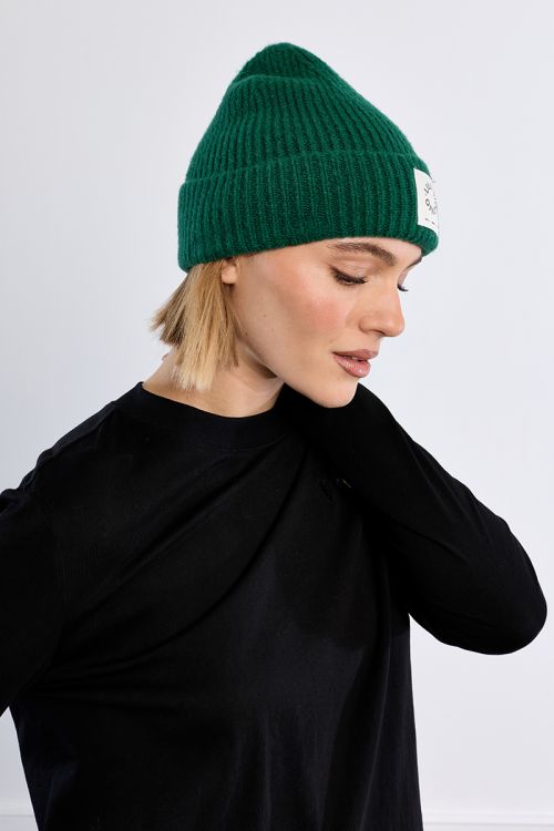 Bonnet en maille, logo Lili Sidonio