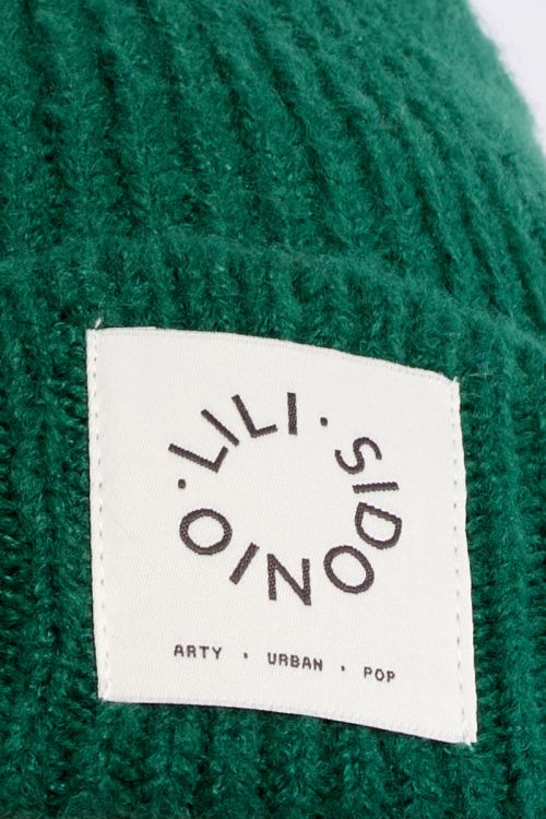 Bonnet en maille, logo Lili Sidonio