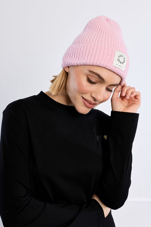 Bonnet en maille, logo Lili Sidonio