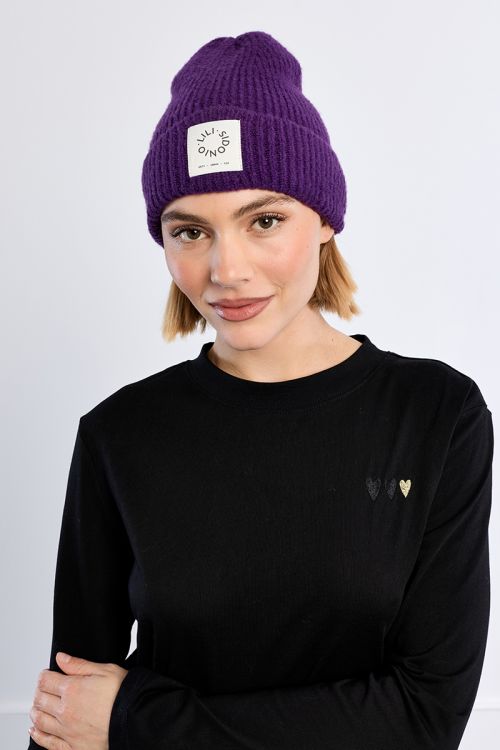 Bonnet en maille, logo Lili Sidonio