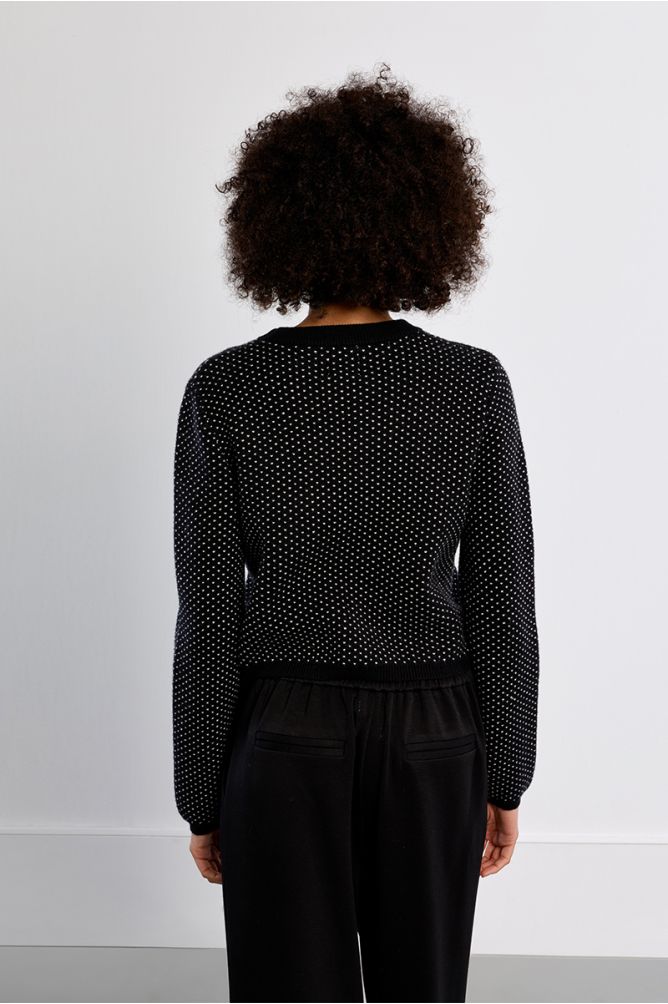 Mini sweater, polka dots