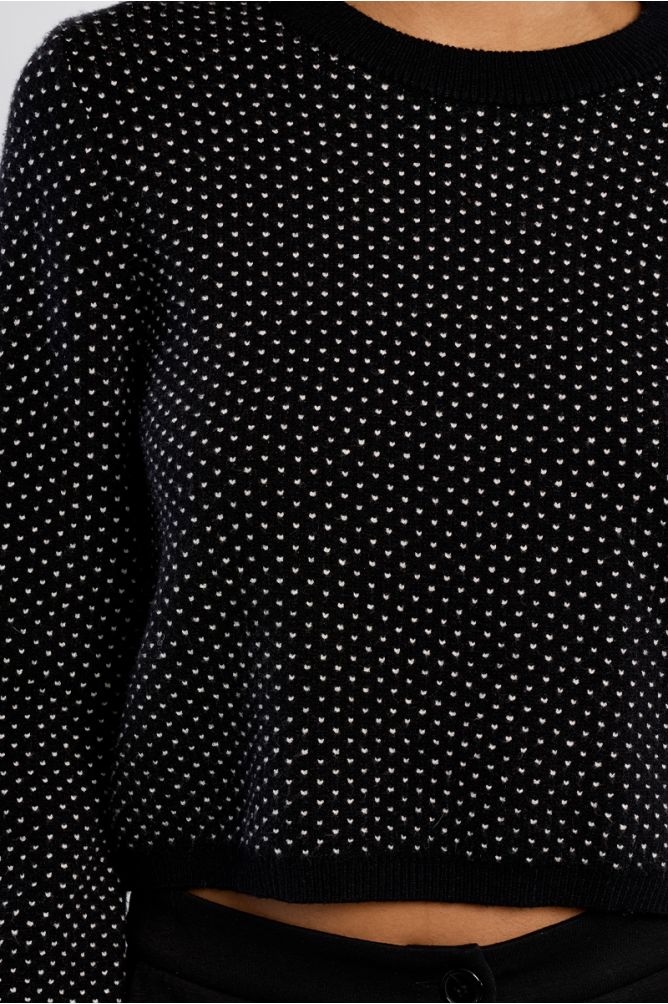 Mini sweater, polka dots