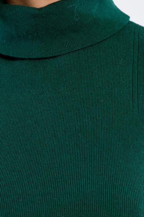 Thin sleeveless turtleneck