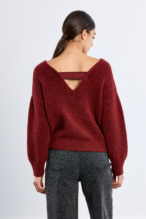Jersey de manga larga en punto mezclado