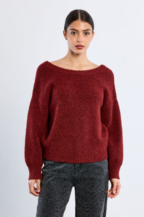 Jersey de manga larga en punto mezclado
