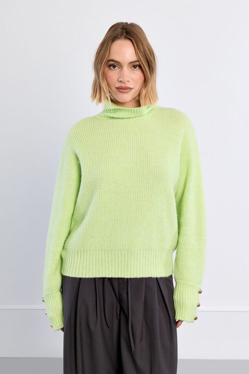 Pull en maille, col roulé