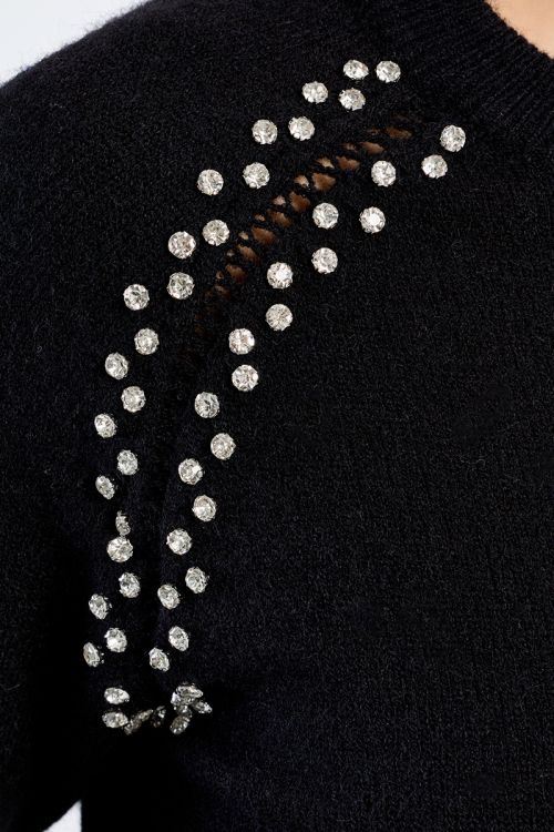 Jersey de manga larga detalle abalorios
