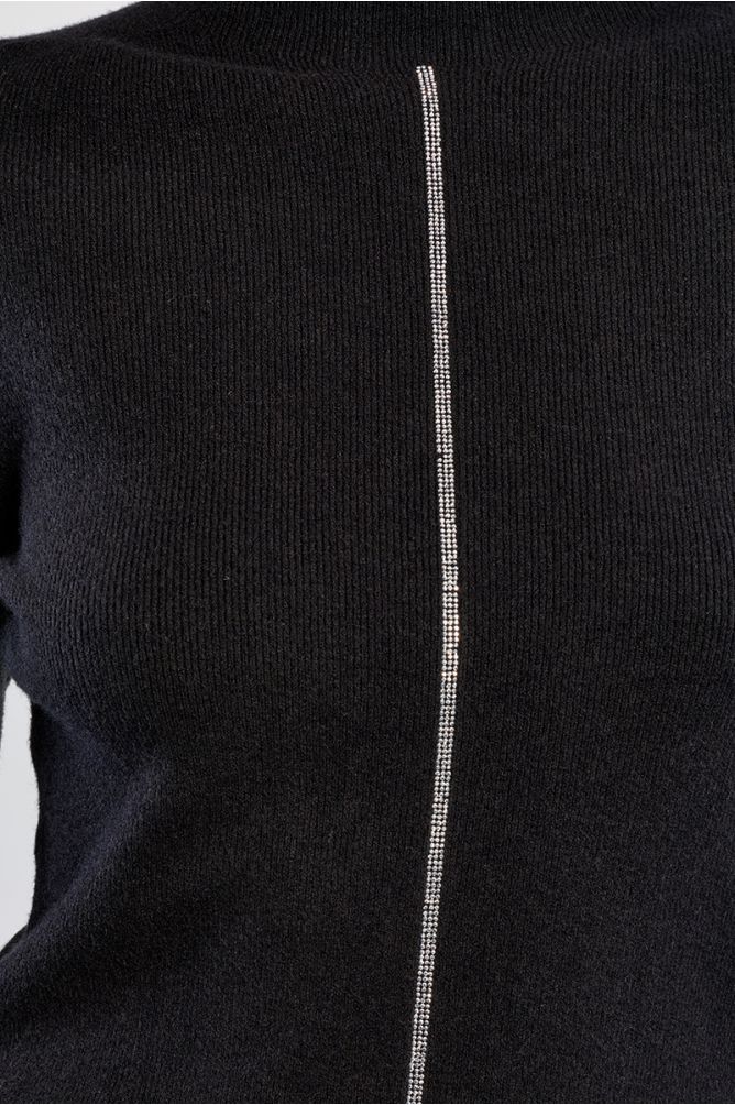 Pull chaussette, bande strassée