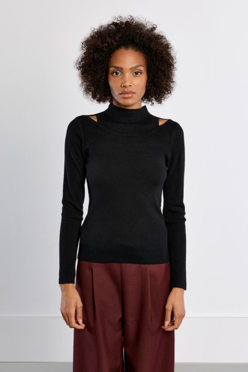Sous pull asymétrique, col débardeur