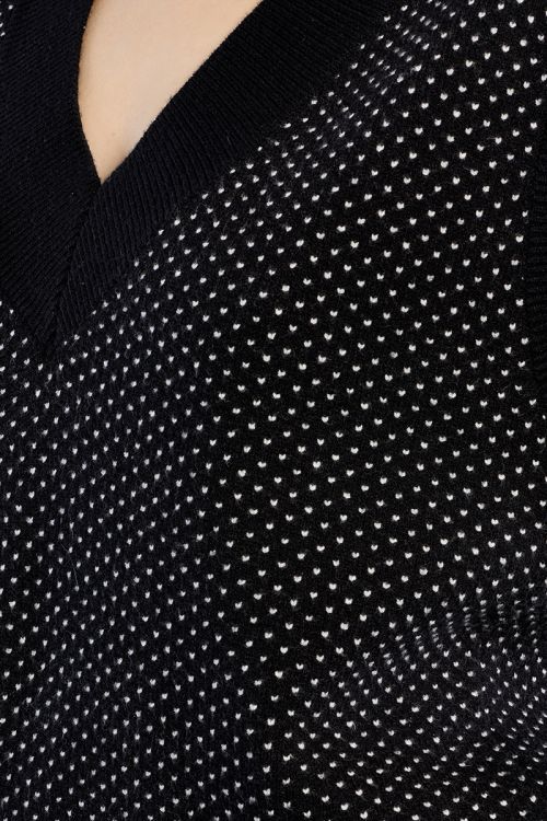 Pull sans manches, à pois
