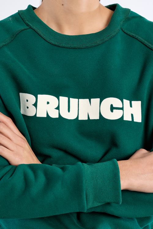 "Sweat-shirt à inscription ""Brunch"""