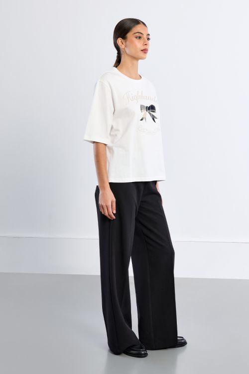 T-shirt oversize en coton, brodé