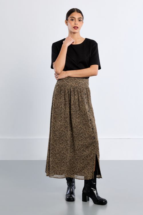 Maxi skirt, leopard