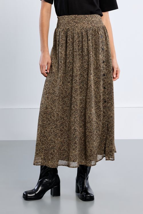 Maxi skirt, leopard