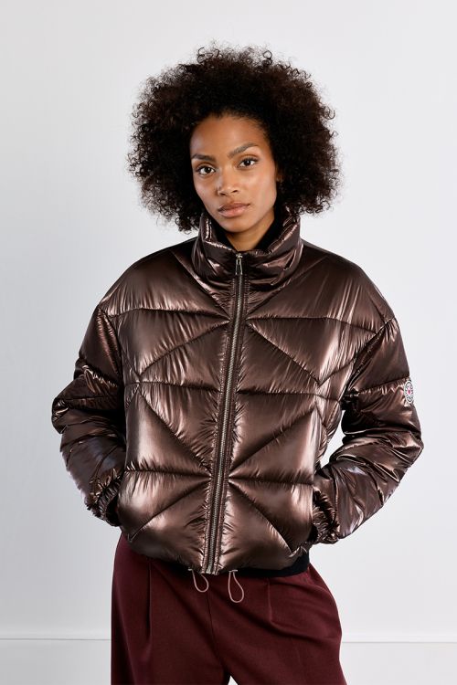 Metallic down jacket